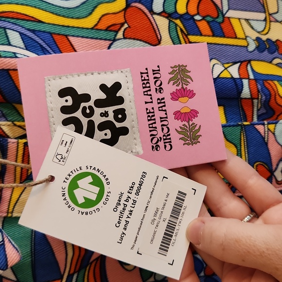 Lucy & Yak Jackets & Coats Nwt Lucy Yak Sz Xl Organic Cotton Gioia Tang Yak Yaket Poshmark